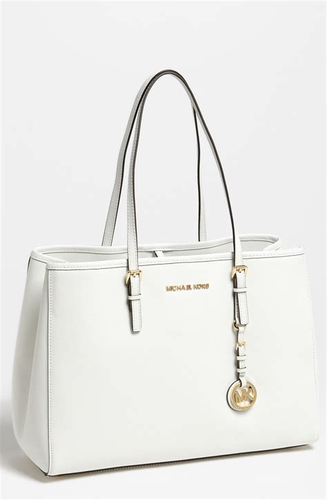 michael kors jet set tote bag white|michael kors jet set purses.